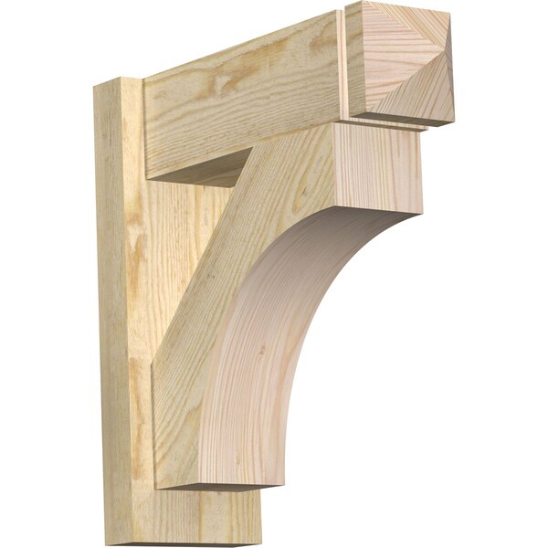 Ekena Millwork Westlake Rough Sawn Arts and Crafts Outlooker, Douglas Fir, 6"W x 18"D x 18"H OUT06X18X18WTL03RDF - main